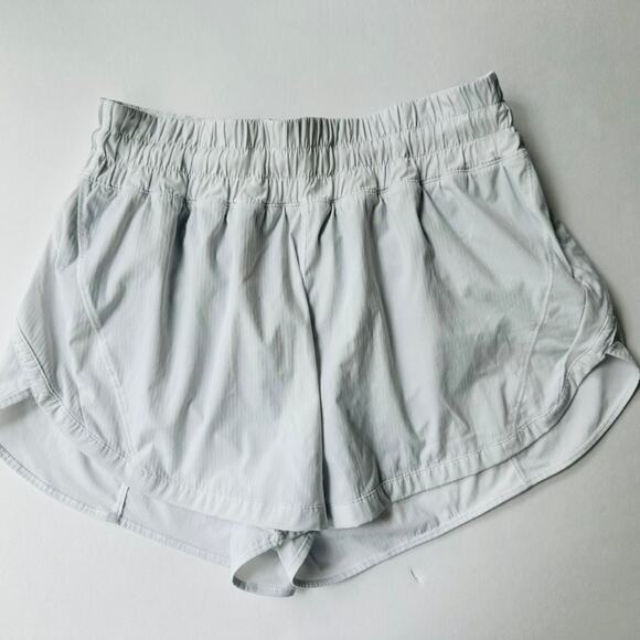 Lululemon Track That High Rise Lined Short 3" White Size 10 Run Gym - Picture 3 of 8